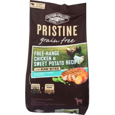 CASTOR & POLLUX: Pristine Grain Free Free Range Chicken & Sweet Potato Recipe With Raw Bites, 4 lb