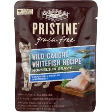 CASTOR & POLLUX: Cat Food Can Pristine Grain Free Whitefish Morsel, 3 oz