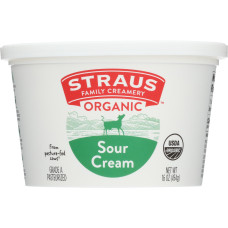 STRAUS: Organic Sour Cream, 16 oz STRAUS: Organic Sour Cream, 16 oz