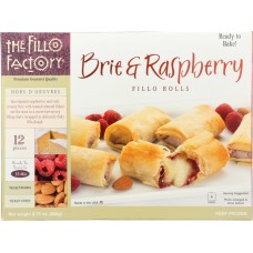 FILLO FACTORY: Brie and Raspberry in Fillo Rolls, 8.75 oz
