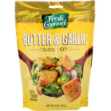 FRESH GOURMET: Butter and Garlic Croutons (1 pack), 5 oz