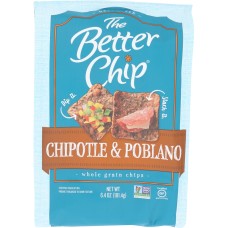 THE BETTER CHIP: Tortila Chipotle Poblano Chip, 6.4 oz