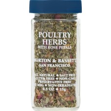 MORTON & BASSETT: Herbs Poultry Rose Petals, 0.5 oz