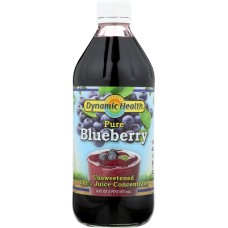 DYNAMIC HEALTH: Juice Blueberry Concentrate Pure, 16 fo