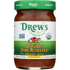 DREWS ALL NATURAL: Organic Double Fire Roasted Salsa, 12 oz