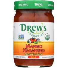 DREWS: Mango Habanero Hot Salsa Organic, 12 oz