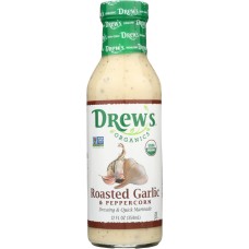 DREWS: Roasted Garlic and Peppercorn Organic Dressing, 12 oz