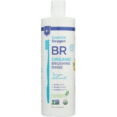 ESSENTIALOXYGEN: Organic Brushing Rinse Peppermint, 16 oz