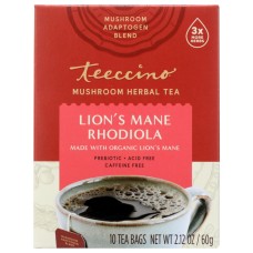 TEECCINO: Tea Rhodiola Mushroom, 10 ct