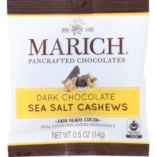 MARICH: Dark Chocolate Sea Salt Cashews, 50 pc