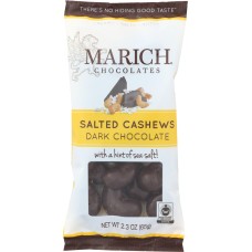 MARICH: Dark Chocolate Sea Salt Cashews, 2.3 oz