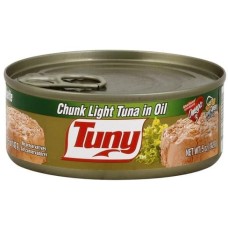TUNY: Tuna Light Chunk Oil, 5 oz