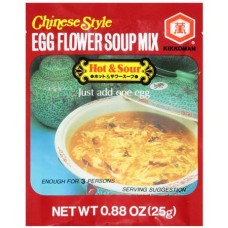 KIKKOMAN: Soup Egg Flower Hot & Sour, .88 oz
