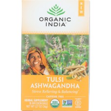 ORGANIC INDIA: Tulsi Ashwagandha Tea, 18 bg