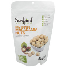 SUNFOOD SUPERFOODS: Organic Macadamia Nuts, 8 oz SUNFOOD SUPERFOODS: Organic Macadamia Nuts, 8 oz