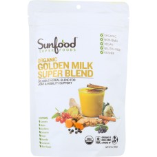 SUNFOOD SUPERFOODS: Golden Milk Super Blend, 6 oz