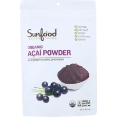 SUNFOOD SUPERFOODS: Acai Powder Organic, 4 oz