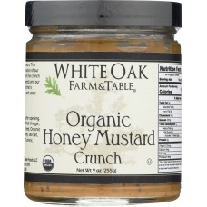 WHITE OAK FARM & TABLE: Honey Mustard Crunch Organic, 9 oz