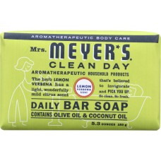 MRS MEYER'S CLEAN DAY: Daily Bar Soap Lemon Verbena, 5.3 oz