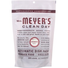 MRS MEYERS CLEAN DAY: Automatic Dish Packs Lavender Scent, 12.7 oz