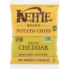 KETTLE FOODS: Chip Pto White Cheddar, 1.5 oz