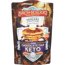BIRCH BENDERS: Keto Chocolate Chip Pancake and Waffle Mix, 10 oz