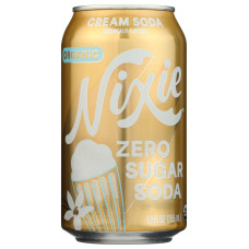 NIXIE: Organic Zero Sugar Soda Cream Soda, 12 fo NIXIE: Organic Zero Sugar Soda Cream Soda, 12 fo