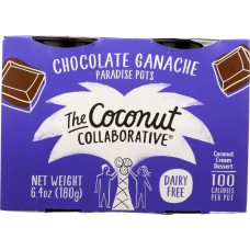 THE COCONUT COLLABORATIVE: Chocolate Ganache Paradise Pots 4 pack, 6.40 oz