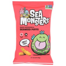 SEA MONSTERS: Seaweed Puff Sweet Chili, 3.5 oz
