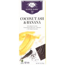 VOSGES HAUT: Coconut Ash & Banana Dark Chocolate Bar, 3 oz