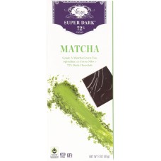 VOSGES HAUT: Matcha Green Tea & Spirulina Super Dark Chocolate Bar, 3 oz