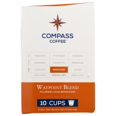 COMPASS COFFEE: Waypoint Blend K Cup Coffee, 3.9 oz