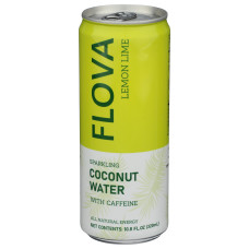 FLOVA: Lemon Lime Sparkling Coconut Water, 10.8 fo FLOVA: Lemon Lime Sparkling Coconut Water, 10.8 fo