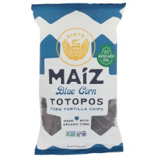 SIETE: Maiz Totopos Blue Tortilla Chips, 7.5 oz
