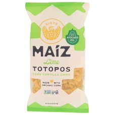 SIETE: Maiz Totopos Lime Tortilla Chips, 7.5 oz