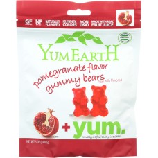 YUMEARTH: Pomegranate Gummy Bears + Yum, 5 oz