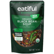 EATIFUL EVERYDAY: Organic Black Bean Soup, 14.1 oz