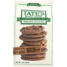TATE'S BAKE SHOP: Gluten Free Double Chocolate Chip Cookies, 7 oz