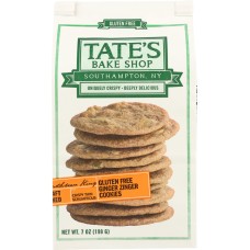 TATE'S BAKE SHOP: Gluten Free Ginger Zinger Cookies, 7 oz