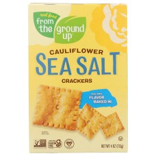 FROM THE GROUND UP: Sea Salt Cauliflower Crackers, 4 oz