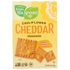 FROM THE GROUND UP: Cheddar Cauliflower Crackers, 4 oz