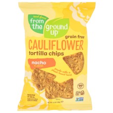 FROM THE GROUND UP: Nacho Cauliflower Tortilla Chips, 4.5 oz