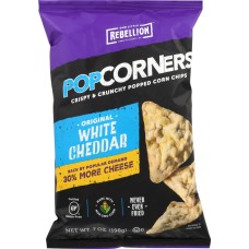 POPCORNERS: Corn Chips White Cheddar, 7 oz