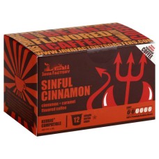 JAVA FACTORY: Coffee Sinful Cinnamon, 12 pc