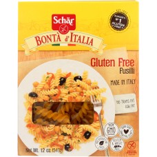 SCHAR: Pasta Fusilli Gluten Free, 12 oz