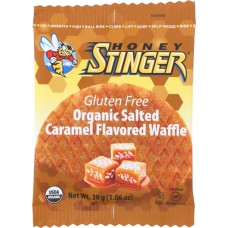 HONEY STINGER: Waffle Salted Caramel Gluten Free, 1.06 oz