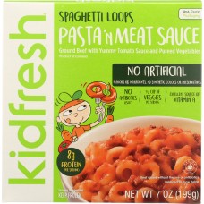 KIDFRESH: Spaghetti Loops Pasta n' Meat Sauce Entree, 7 oz