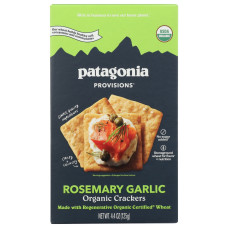 PATAGONIA PROVISIONS: Organic Rosemary Garlic Cracker, 4.4 oz PATAGONIA PROVISIONS: Organic Rosemary Garlic Cracker, 4.4 oz