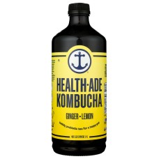 HEALTH ADE: Ginger Lemon Kombucha, 48 oz