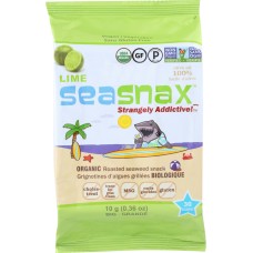 SEA SNAX: Seaweed Roasted Lime Organic, .36 oz